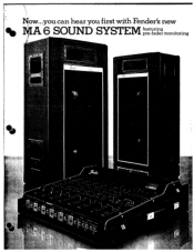 Fender MA6 Sound System Owners Manual