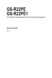Gigabyte GS-R22PE1 Manual