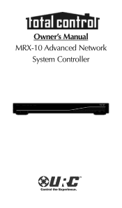 URC MRX-10 Owners Manual