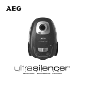 AEG UltraSilencer Energy Bagged Vacuum Cleaner Clear Blue USENERGY Product Manual