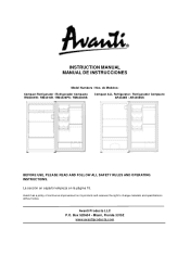 Avanti RM4406W Instruction Manual