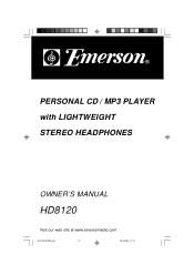 Emerson HD8120 Owners Manual
