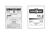 Haier HWE15XCR Energy Guide
