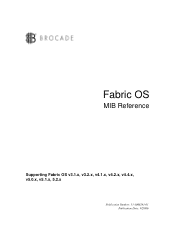 HP A7990A Brocade Fabric OS MIB Reference (53-1000241-01, November 2006)