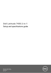 Dell Latitude 7400 2-in-1 Setup and specifications guide