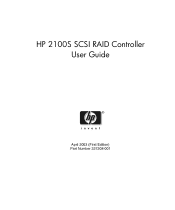 HP Server tc3100 HP 2100S SCSI RAID - User Guide (337208-001)