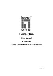 LevelOne KVM-0290 Manual