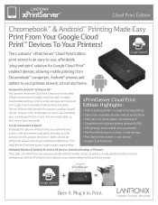 Lantronix xPrintServer – Cloud Print Edition Product Brief