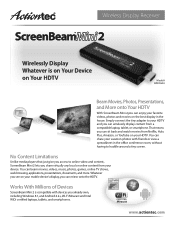 Actiontec ScreenBeam Mini2 Datasheet
