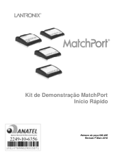 Lantronix MatchPort b/g Pro MatchPort - DemoKit Quick Start Guide (Brazilian Portuguese)