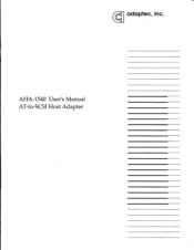Adaptec AHA-1540 User Manual