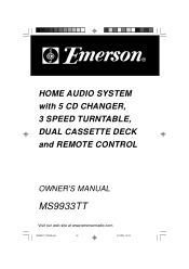 Emerson MS9933 Owners Manual