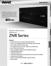 Ganz Security ZNR-4U-x ZNR Series Specifications