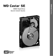 Western Digital WD3200JBRTL Quick Install Guide (pdf)