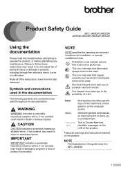 Brother International MFC-J880DW Product Safety Guide