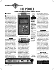 TASCAM GT-R1 Review in Guitar World Magazine July 2009