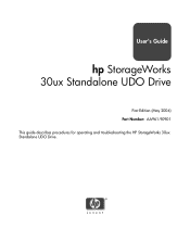 HP StorageWorks 1900ux HP StorageWorks 30ux Standalone UDO Drive User's Guide (AA961-90901, May 2004)