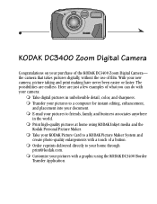 Kodak DC3400 User Manual