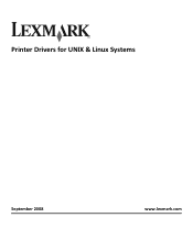 Lexmark XC9325 Printer Drivers for UNIX & Linux Systems