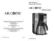 Mr. Coffee BVMC-PSTX95GTF User Manual