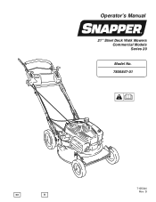 Snapper RP217250 Operation Manual