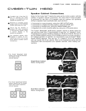 Fender Cyber-Twin Head Owners Manual