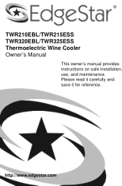 EdgeStar TWR325ESS Owner's Manual