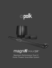 Polk Audio MagniFi MAX SR User Guide 1