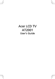 Acer AT2001 AT2001 User's Guide