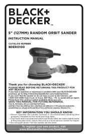 Black & Decker BDERO100 Type 1 Manual - BDERO100