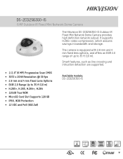 Hikvision DS-2CD2563G0-IS Data Sheet