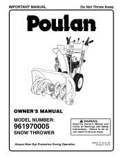 Poulan 961970005 User Manual