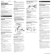 Sony DCC-U50A Manual