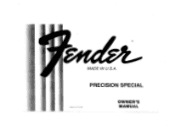 Fender Precision Special Owners Manual