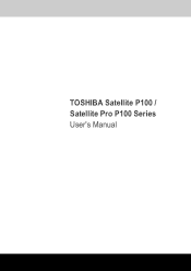 Toshiba P100 PSPAEC-JL407C Users Manual Canada; English