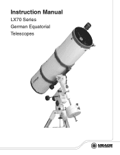 Meade Lx70 M6 6 inch Instruction Manual