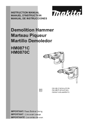 Makita HM0871C HM0871C Instruction Manual