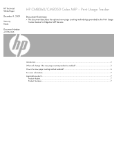 HP 8050 HP CM8060/CM8050 Color MFP  -  Print Usage Tracker
