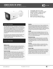 IC Realtime HDMX-B50V-IR-DPM1 Datasheet