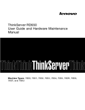 Lenovo ThinkServer RD650 (English) User Guide and Hardware Maintenance Manual - ThinkServer RD650
