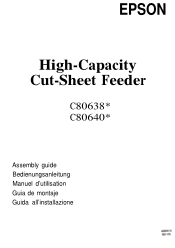 Epson ActionPrinter 5000 User Manual - Hi-Capacity Cut Sheet Feeder