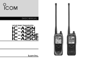 Icom IC-A25N Basic Manual