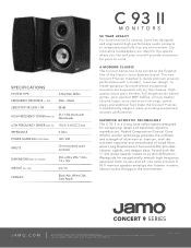 Jamo C 93 II Cut Sheet