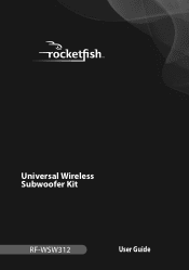 Rocketfish RF-WSW312 User Manual (English)