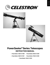 Celestron PowerSeeker 70AZ Telescope PowerSeeker 40AZ Manual (English, French, German, Italian, Spanish)