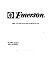 Emerson FR23SL Owners Manual