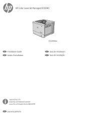 HP Color LaserJet Managed E55040 Installation Guide 1