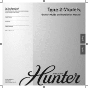 Hunter 22461 Owner's Manual