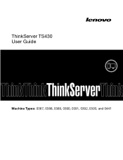 Lenovo ThinkServer TS430 (English) User Guide