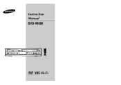 Samsung DVD-V8080 User Manual (user Manual) (ver.1.0) (English)
